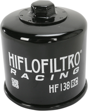 Load image into Gallery viewer, Hiflofiltro Racing Oil Filter - Black HF160RC - Detail View