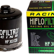 Load image into Gallery viewer, Hiflofiltro Racing Oil Filter - Black HF303RC - Side View