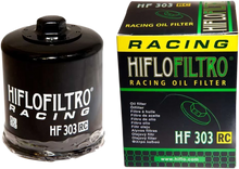 Load image into Gallery viewer, Hiflofiltro Racing Oil Filter - Black HF303RC - Side View