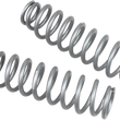 Load image into Gallery viewer, High Lifter Products Rear Shock Springs - Silver 79-13838 - Main Product View
