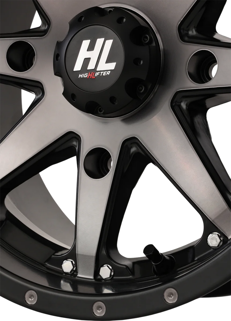 High Lifter Products Wheel - HL10 - Front/Rear - Matte Black/Smoke - 14x7 - 4/137 - 5+2 (+30 mm) 14HL10-1637 - Side View