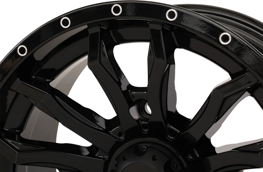 High Lifter Products Wheel - HL21 - Front/Rear - Gloss Black - 14x7 - 4/137 - 4+3 (+10 mm) 14HL21-1237 - Back View