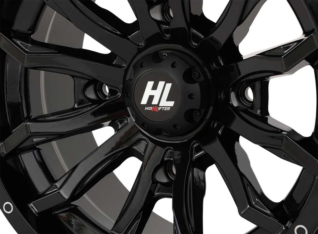 High Lifter Products Wheel - HL21 - Front/Rear - Gloss Black - 14x7 - 4/156 - 4+3 (+10 mm) 14HL21-1256 - Back View