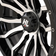 Load image into Gallery viewer, High Lifter Products Wheel - HL21 - Front/Rear - Gloss Black w/Machined - 14x7 - 4/156 - 4+3 (+10 mm) 14HL21-1156 - Side View