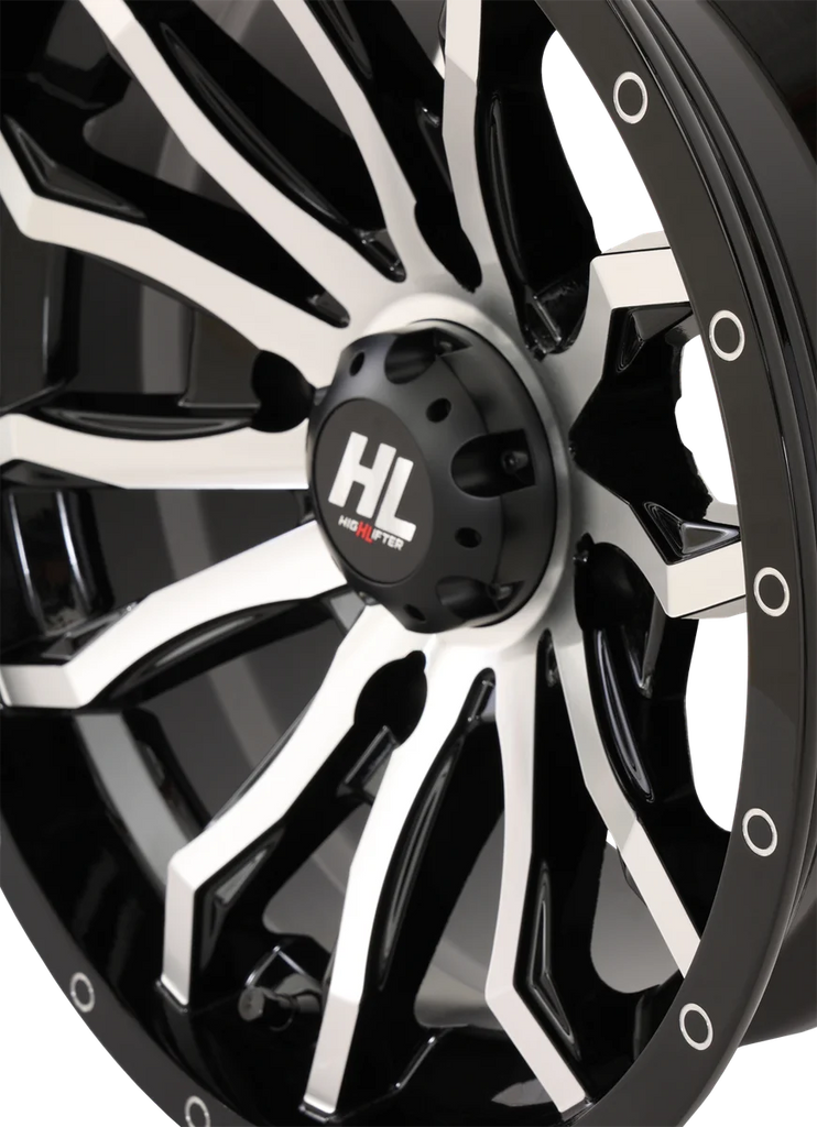 High Lifter Products Wheel - HL21 - Front/Rear - Gloss Black w/Machined - 14x7 - 4/156 - 4+3 (+10 mm) 14HL21-1156 - Side View