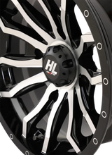 Load image into Gallery viewer, High Lifter Products Wheel - HL21 - Front/Rear - Gloss Black w/Machined - 14x7 - 4/156 - 4+3 (+10 mm) 14HL21-1156 - Side View