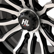 Load image into Gallery viewer, High Lifter Products Wheel - HL21 - Front/Rear - Gloss Black w/Machined - 22x7 - 4/137 - 4+3 (+10 mm) 22HL21-1137 - Side View