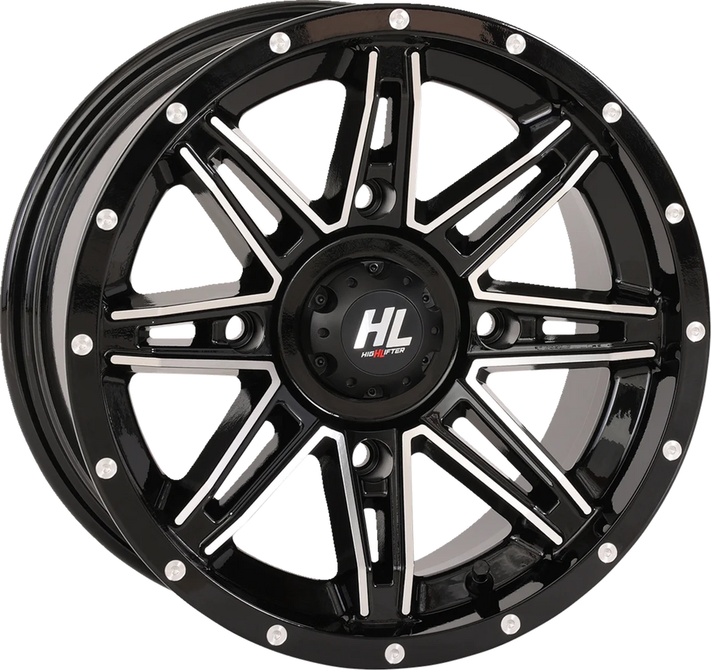 High Lifter Products Wheel - HL22 - Front/Rear - Gloss Black - 14x7 - 4/156 - 4+3 (+10 mm) 14HL22-1256 - Detail View