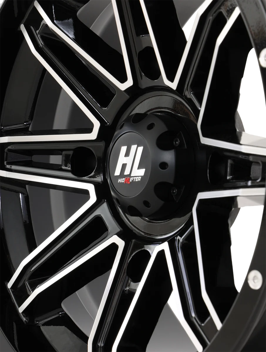 High Lifter Products Wheel - HL22 - Front/Rear - Gloss Black w/Machined - 14x7 - 4/137 - 4+3 (+10 mm) 14HL22-1137 - Side View