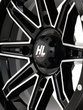 Load image into Gallery viewer, High Lifter Products Wheel - HL22 - Front/Rear - Gloss Black w/Machined - 14x7 - 4/137 - 4+3 (+10 mm) 14HL22-1137 - Side View