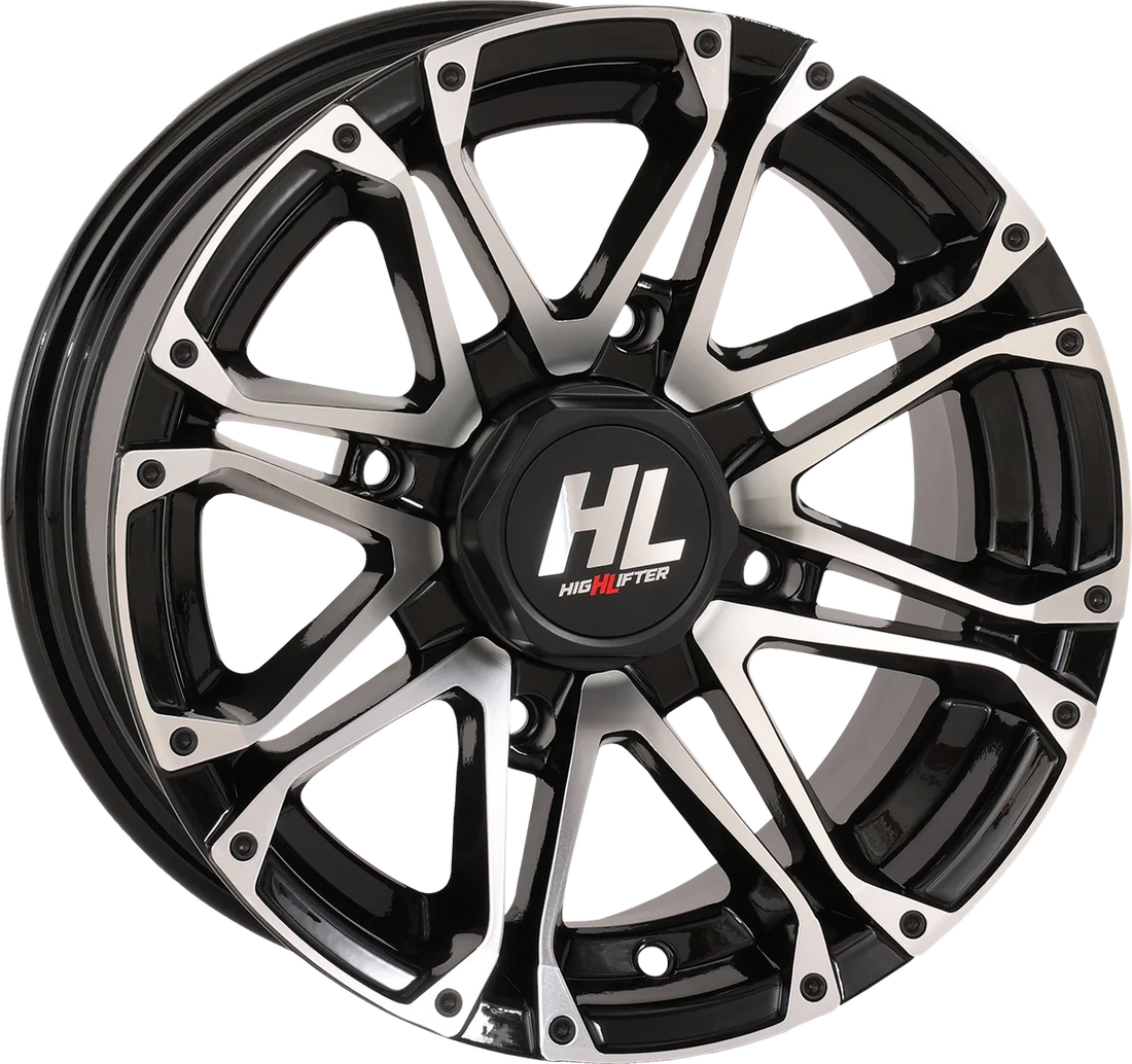 High Lifter Products Wheel - HL3 - Front/Rear - Gloss Black - 12x7 - 4/110 - 4+3 (+10 mm) 12HL03-1210 - Side View