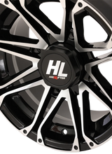 Load image into Gallery viewer, High Lifter Products Wheel - HL3 - Front/Rear - Gloss Black w/Machined - 14x7 - 4/137 - 4+3 (+10 mm) 14HL03-1137 - Side View