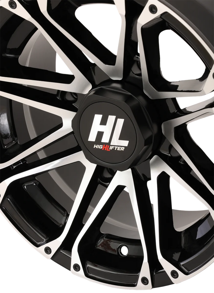 High Lifter Products Wheel - HL3 - Rear - Gloss Black w/Machined - 14x7 - 4/110 - 2+5 (-47 mm) 14HL03-1111 - Side View