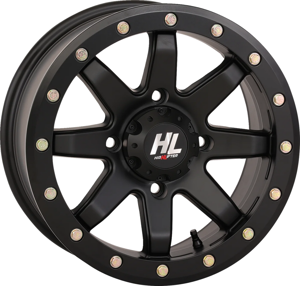 High Lifter Products Wheel - HL9 Beadlock - Front/Rear - Matte Black - 14x7 - 4/156 - 5+2 (+30 mm) 14HL09-1456 - Side View
