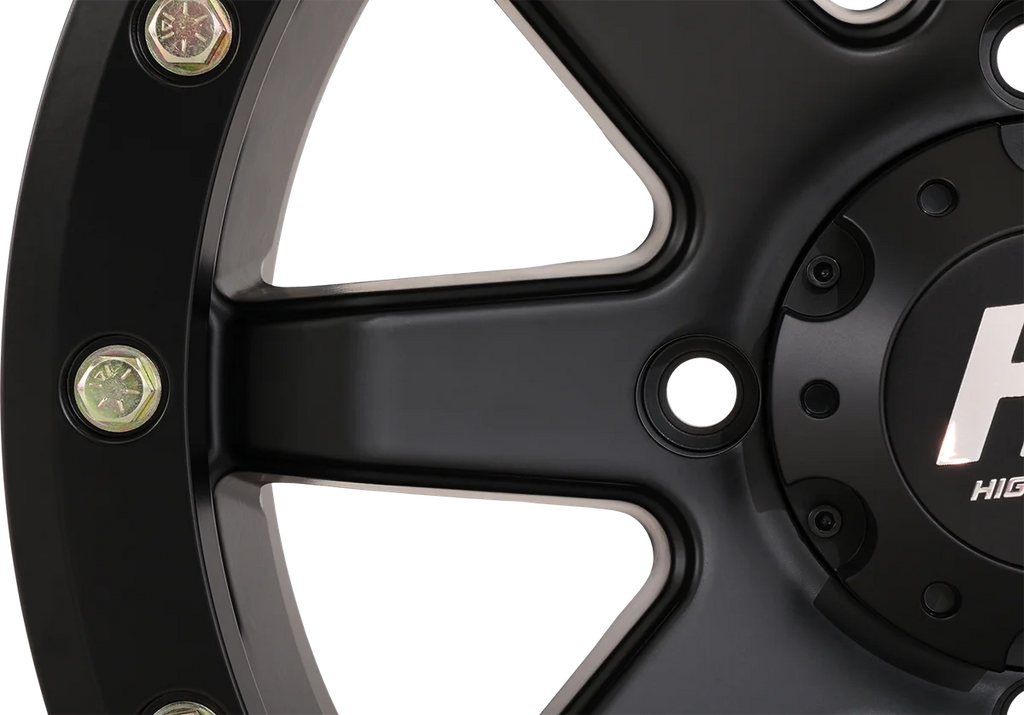 High Lifter Products Wheel - HL9 Beadlock - Front/Rear - Matte Black - 15x7 - 4/137 - 5+2 (+30 mm) 15HL09-1437 - Side View