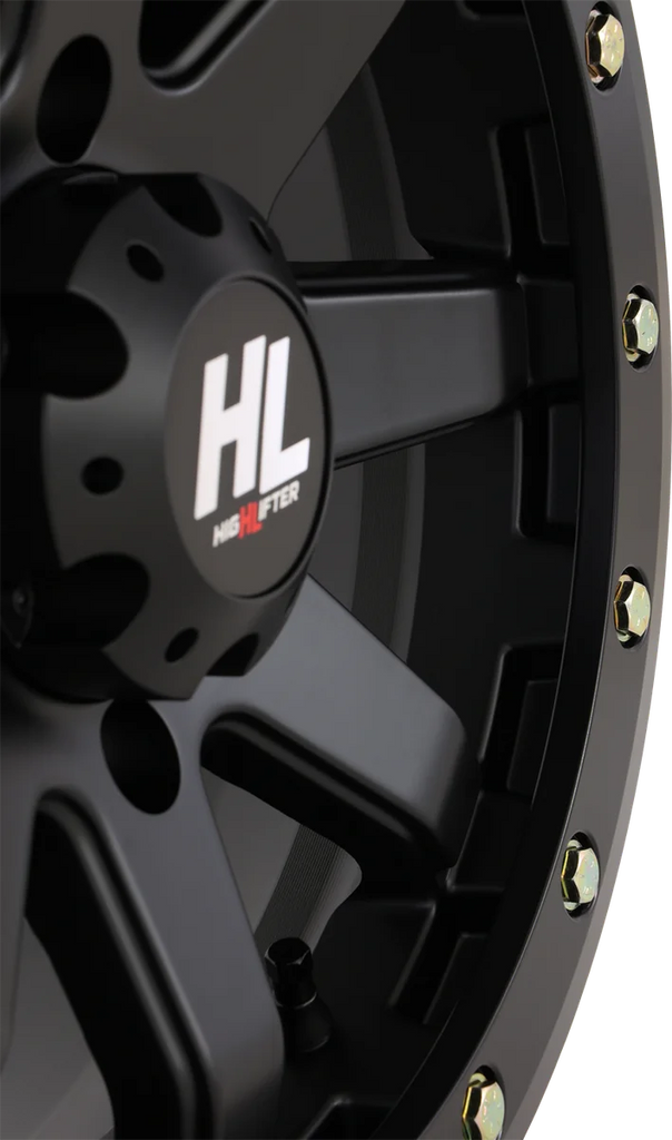 High Lifter Products Wheel - HL9 Beadlock - Front/Rear - Matte Black - 15x7 - 4/137 - 6+1 (+50 mm) 15HL09-1438 - Back View