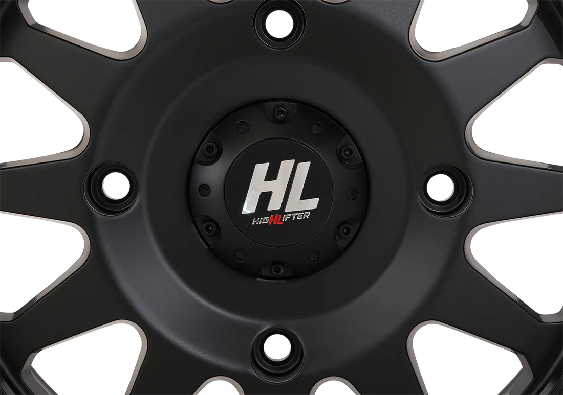 High Lifter Products Wheel - HLA1 Beadlock - Front/Rear - Matte Black - 14x7 - 4/137 - 5+2 (+40 mm) 14HLA1-1437 - Back View