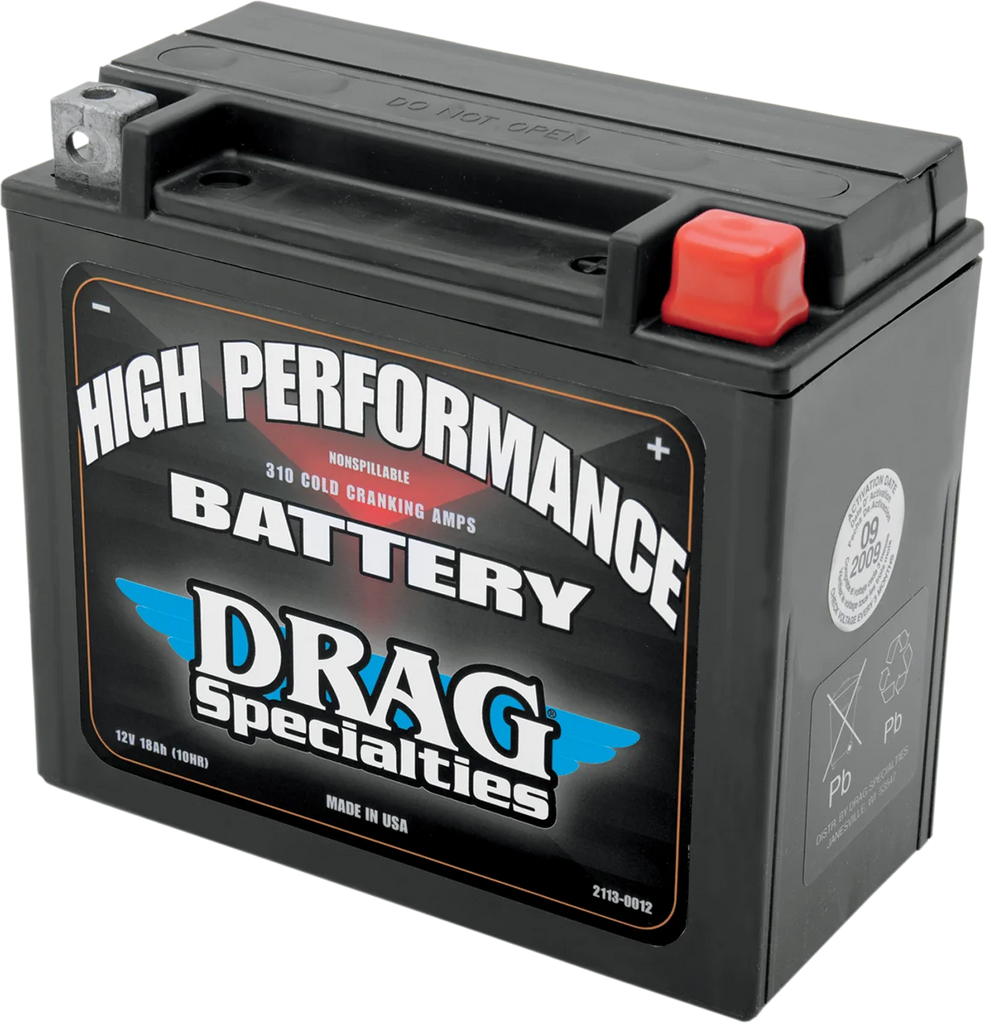 High Performance Battery - YIX30L DragSpecialties DRGM7230L - Side View