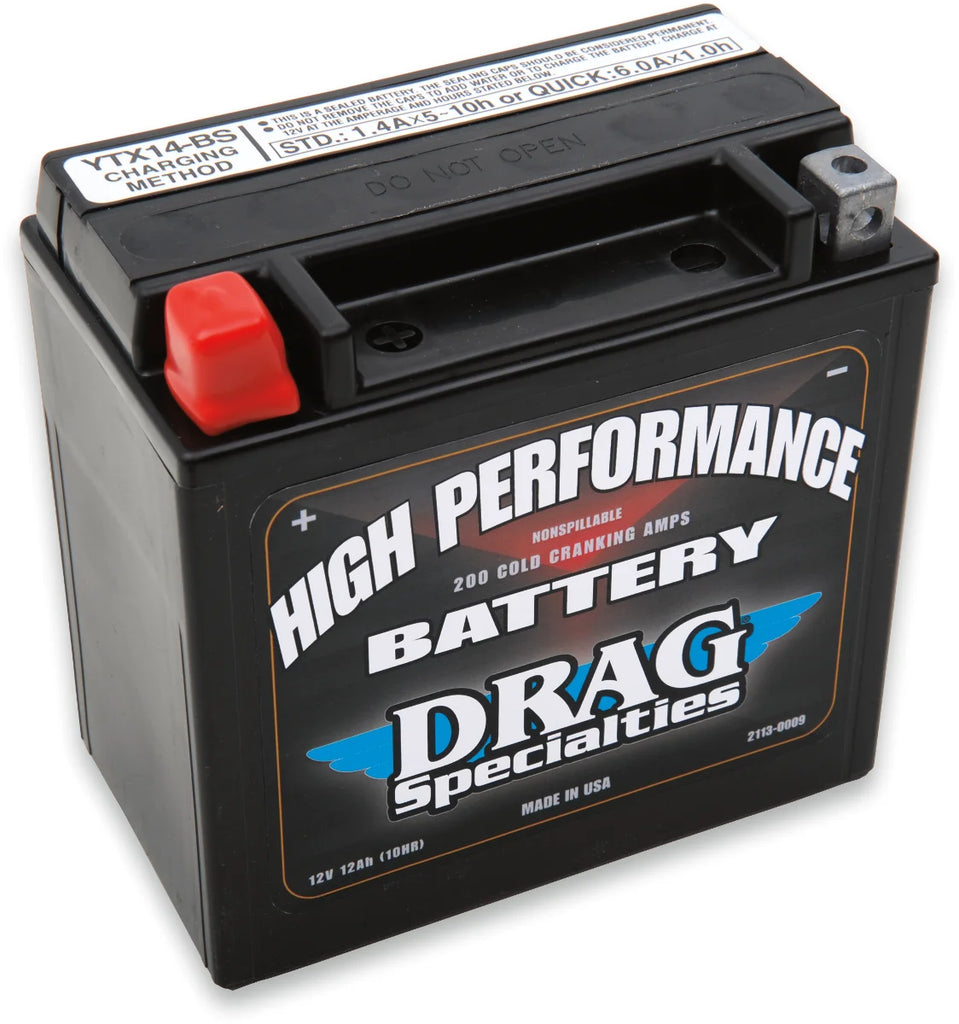 High Performance Battery - YTX14 DragSpecialties DRGM7RH4S - Main Product View