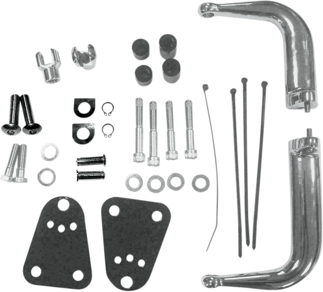 Highway Peg Mount - Black/Chrome - XL DragSpecialties 056217 - Detail View