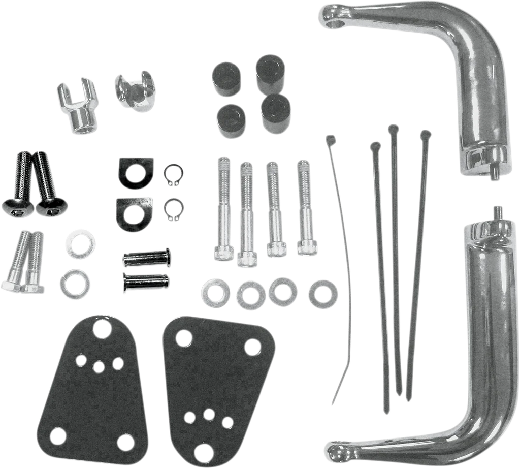 Highway Peg Mount - Black/Chrome - XL DragSpecialties 056217 - Detail View