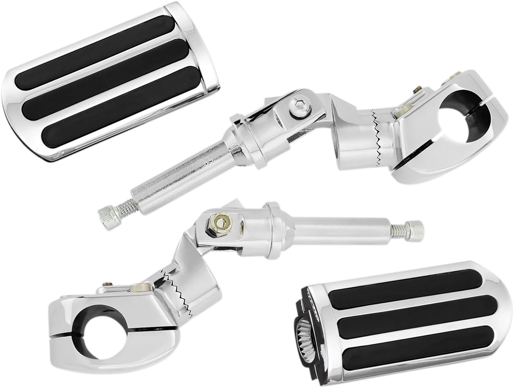 Highway Pegs - Flame - GL1800 Show Chrome - Side View