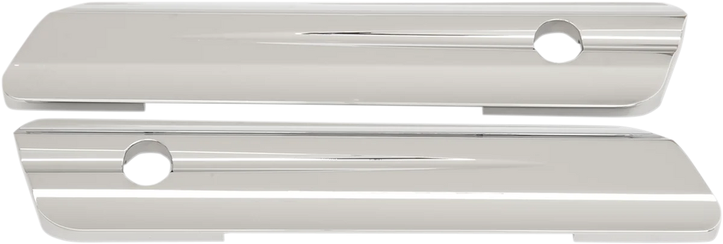 Hinge Covers - Chrome - FL '14-'24 DragSpecialties S77-0149C - Main Product View