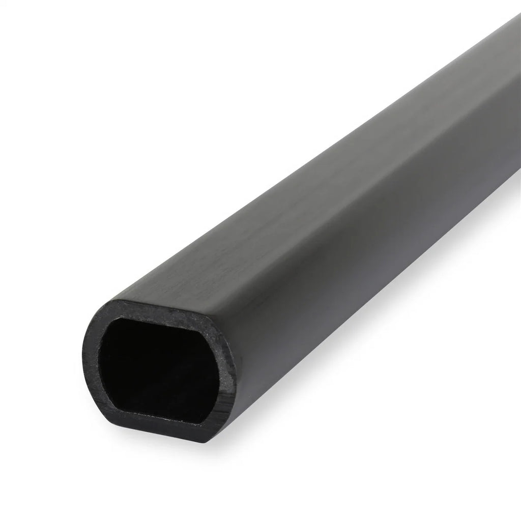 Holley 1-inch DD x 36-inches Long - Black Zinc Finish 320-200 - Side View