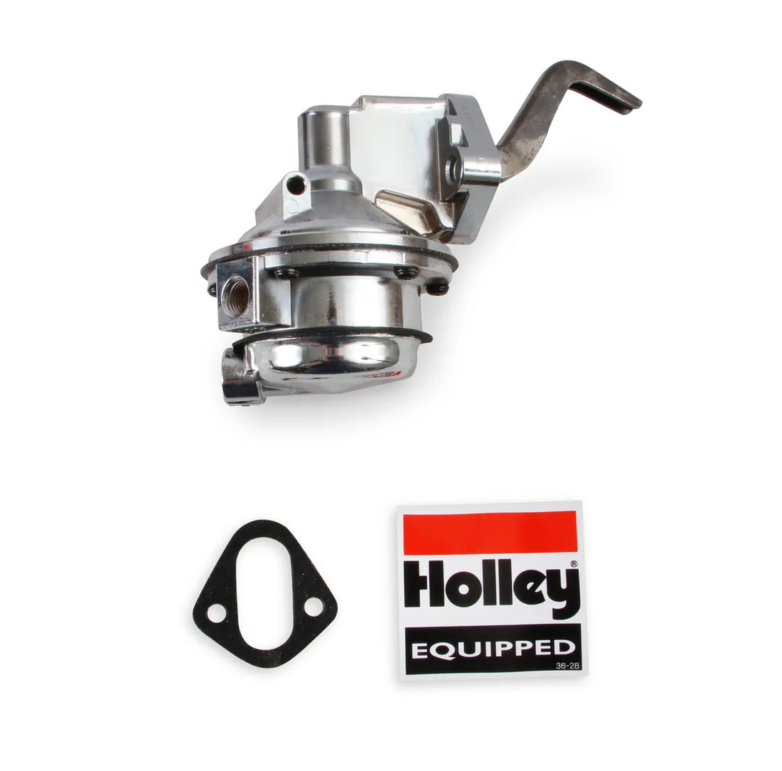 Holley 110 GPH Mechanical Fuel Pump - Side View