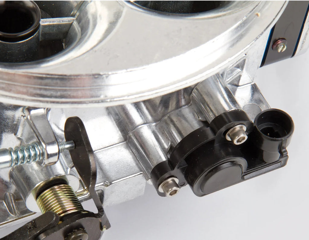 Holley 1250 CFM - 4500 - Mechanical Secondaries - Shiny - Gasoline - Close-up Detail
