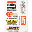 Load image into Gallery viewer, Holley 13" x 18" Holley Brand Sold Here decal sheet 36-410 - Main Product View