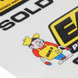 Load image into Gallery viewer, Holley 13" x 18" Holley Brand Sold Here decal sheet 36-410 - Side View