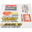 Load image into Gallery viewer, Holley 13" x 18" Holley Brand Sold Here decal sheet 36-410 - Detail View
