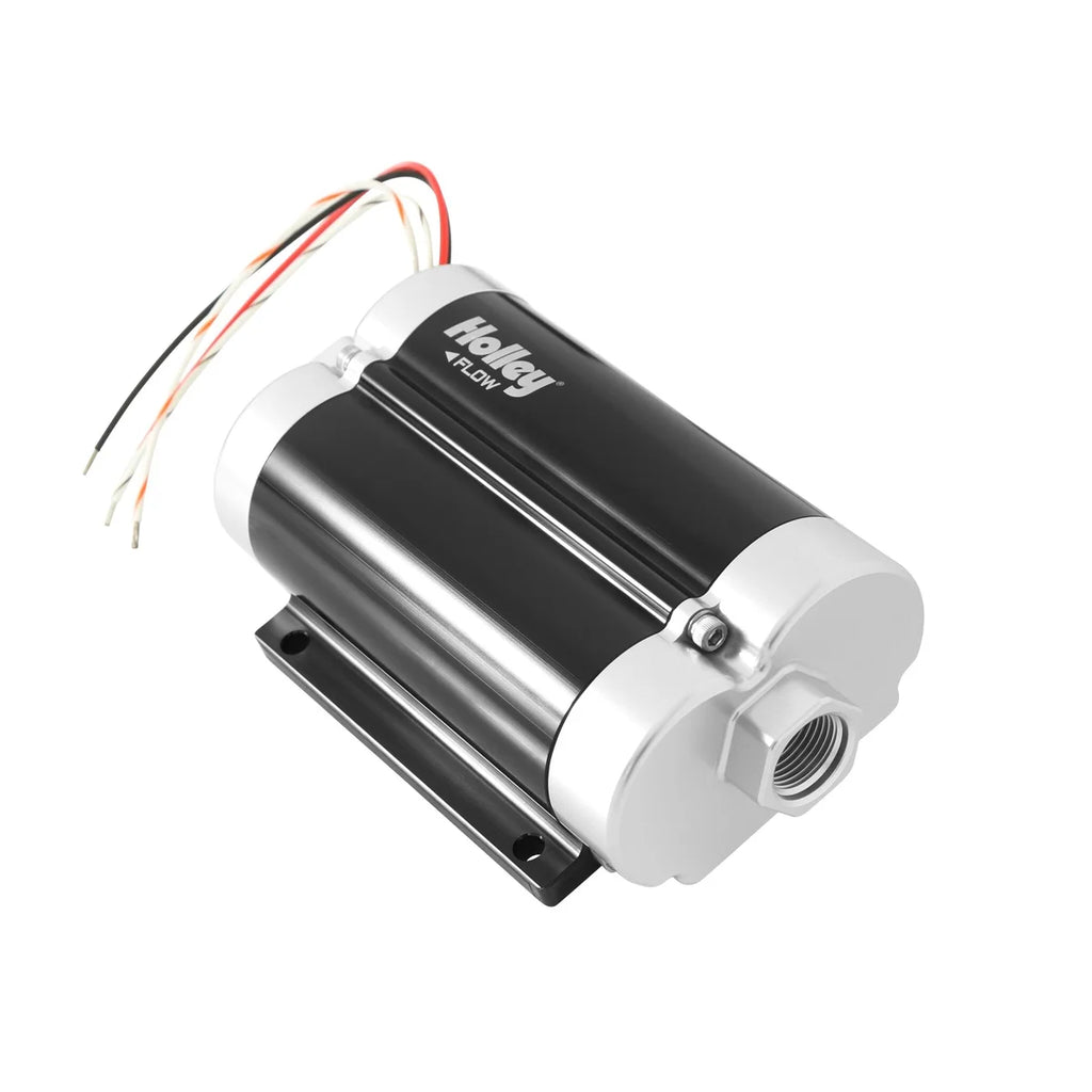 Holley 130 GPH Dominator In-Line Billet Fuel Pump - Side View