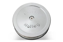 Load image into Gallery viewer, Holley 14" Chrome Round Air Cleaner 120-102 - Side View
