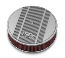 Load image into Gallery viewer, Holley 14" Round Finned Air Cleaner 120-160 - Main Product View