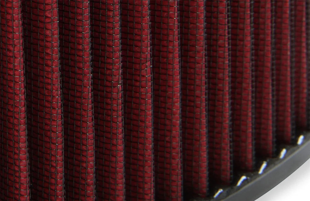 Holley 16" X 3" Red Washable Gauze Filter 220-30 - Side View