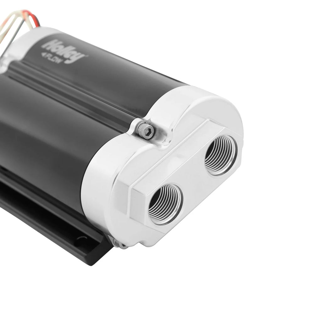 Holley 160 GPH Dominator In-Line Billet Fuel Pump (Dual Inlet) - Installation View