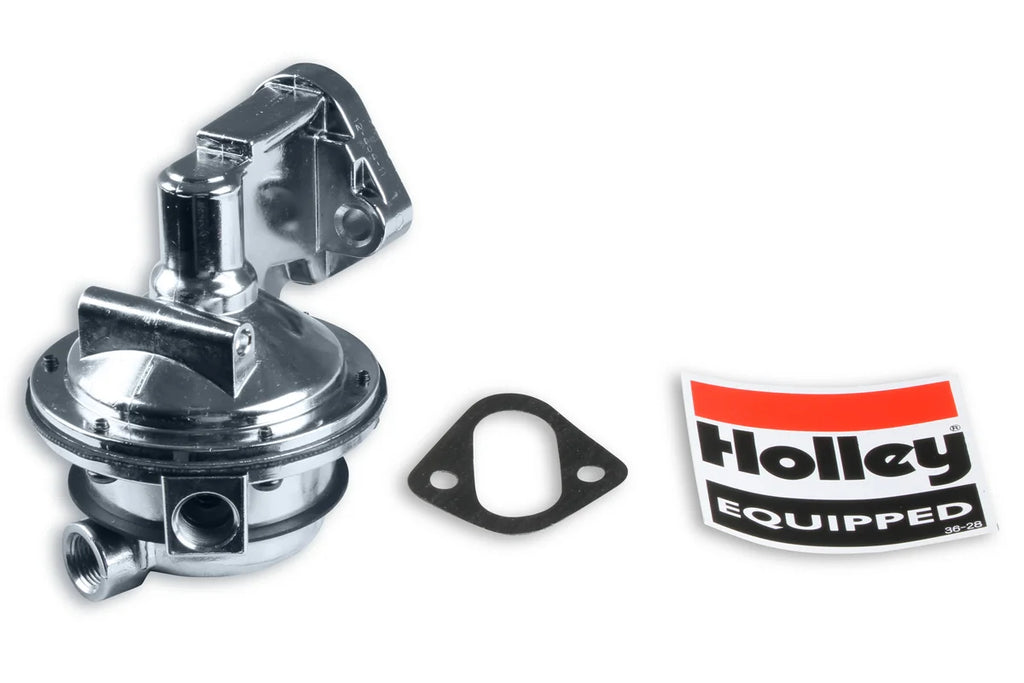 Holley 170+ GPH Mechanical Fuel Pump - Side View