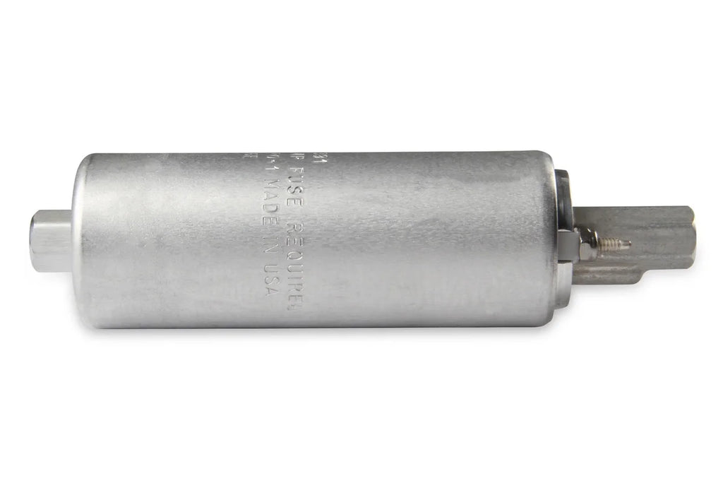 Holley 190 LPH Universal In-Line Fuel Pump (Gerotor Style) 12-930 - Side View