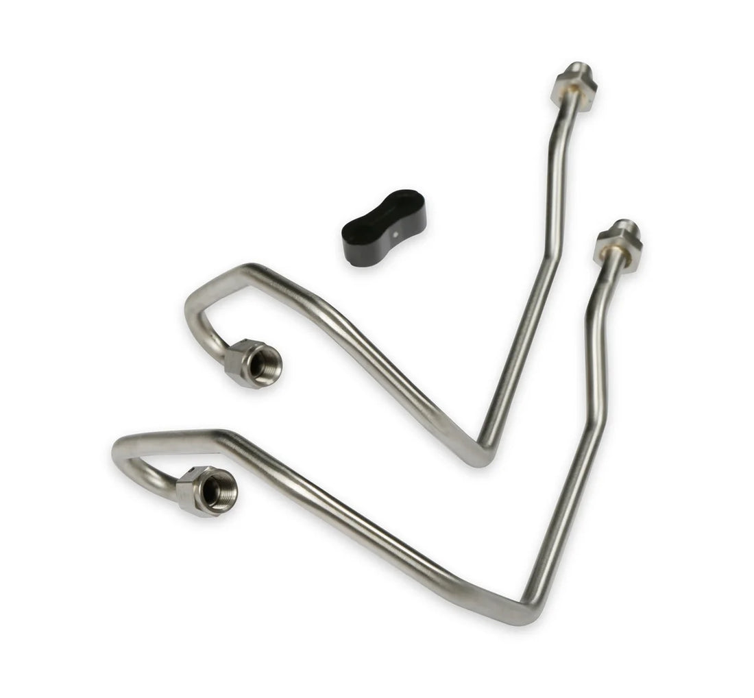 Holley 1967-1976 Mopar A-Body with Borgeson Power Steering Box & BH23104 Headers 198-231 - Back View