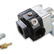 Load image into Gallery viewer, Holley 2 Port Double Adjustable Regulator 10AN Adjustable from 4-9 PSI 12-883 - Side View