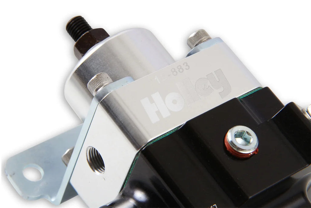 Holley 2 Port Double Adjustable Regulator 10AN Adjustable from 4-9 PSI 12-883 - Installation View