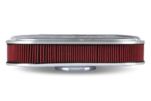 Load image into Gallery viewer, Holley 2.5 x 17 x 9 Inch Red Cotton Gauze Filter Element - Single 4-bbl Baseplate 120-400 - Side View