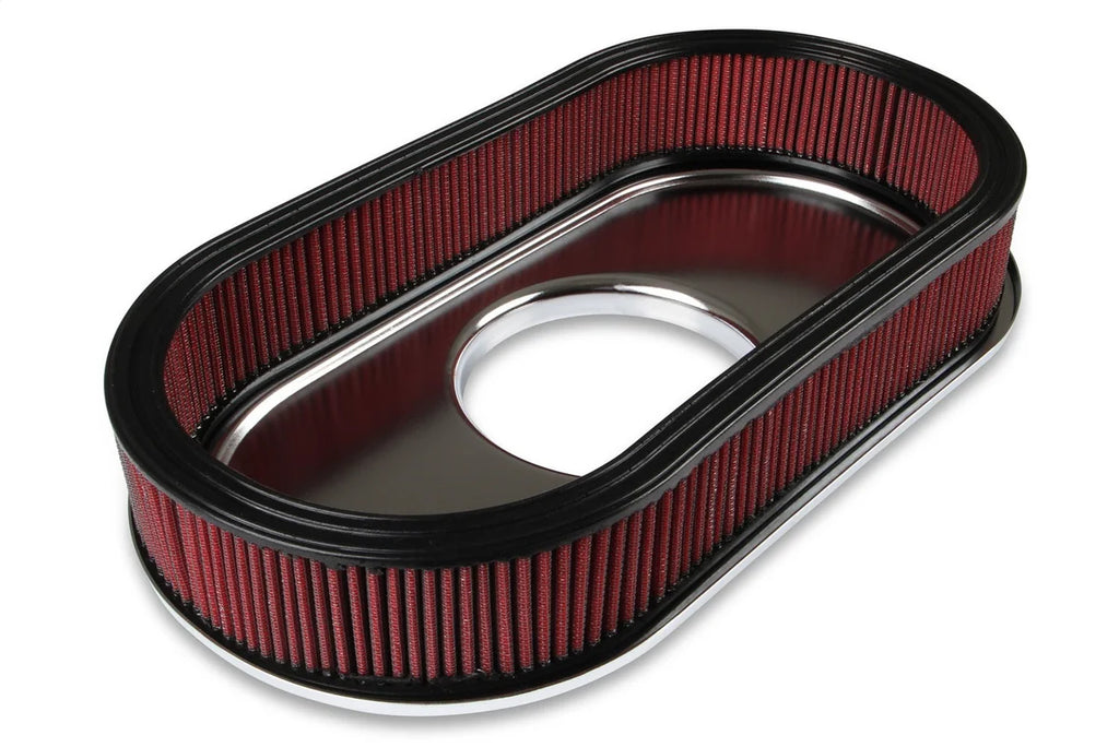 Holley 2.5 x 17 x 9 Inch Red Cotton Gauze Filter Element - Single 4-bbl Baseplate 120-400 - Additional View 6