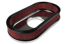 Load image into Gallery viewer, Holley 2.5 x 17 x 9 Inch Red Cotton Gauze Filter Element - Single 4-bbl Baseplate 120-400 - Additional View 6