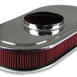 Load image into Gallery viewer, Holley 2.5 x 17 x 9 Inch Red Cotton Gauze Filter Element - Single 4-bbl Baseplate 120-401 - Additional View 5