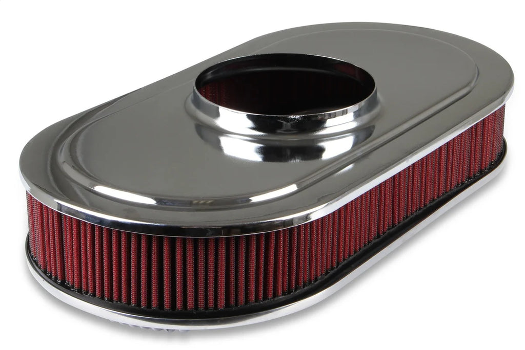 Holley 2.5 x 17 x 9 Inch Red Cotton Gauze Filter Element - Single 4-bbl Baseplate 120-401 - Additional View 5