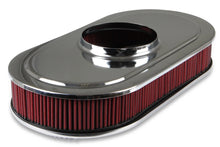Load image into Gallery viewer, Holley 2.5 x 17 x 9 Inch Red Cotton Gauze Filter Element - Single 4-bbl Baseplate 120-401 - Additional View 5