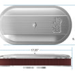 Load image into Gallery viewer, Holley 2.5 x 17 x 9 Inch Red Cotton Gauze Filter Element - Single 4-bbl Baseplate 120-401 - Additional View 12